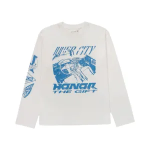 Driving LS T-Shirt- White