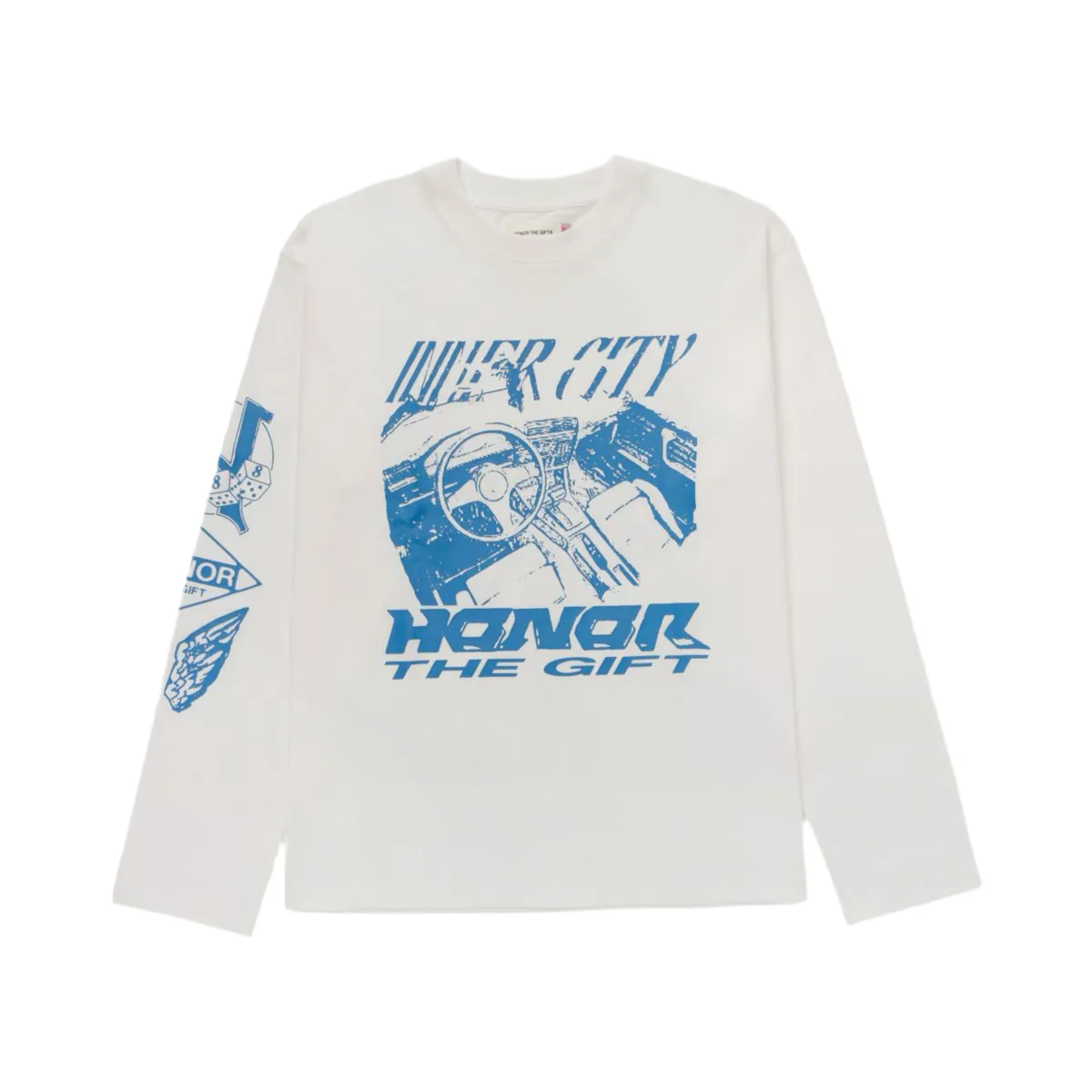 Driving LS T-Shirt- White
