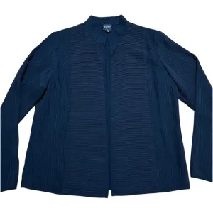 Eileen Fisher Georgette 100% Silk Pintuck Pleated Lightweight Cardigan Jacket