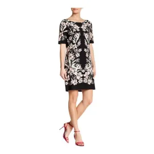 Eliza J Floral Short Sleeve Shift Dress Size 6