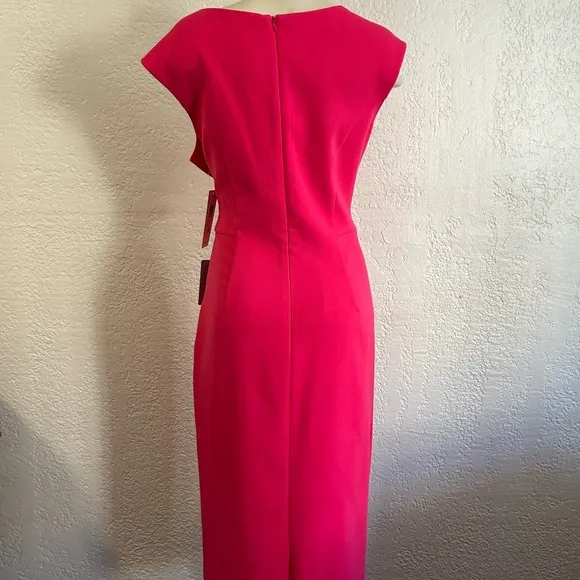 ELIZA J pink sleeveless b neck fitted shift dress SZ 14 NWT