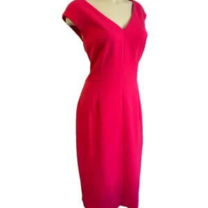 ELIZA J pink sleeveless b neck fitted shift dress SZ 14 NWT