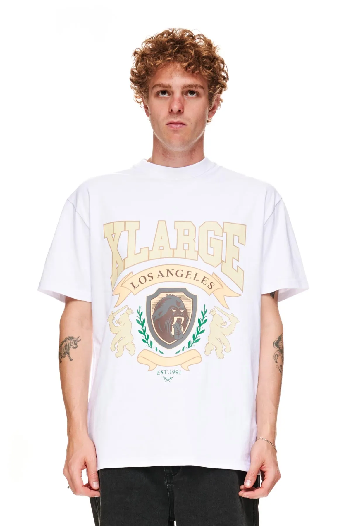 Emblem Logo SS Tee - White