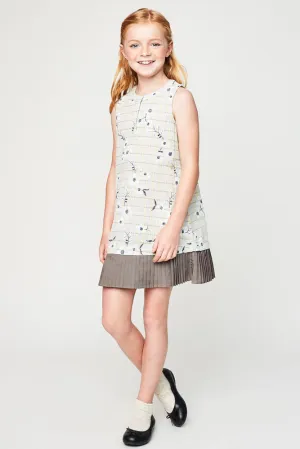 Embroidered Sleeveless Dress