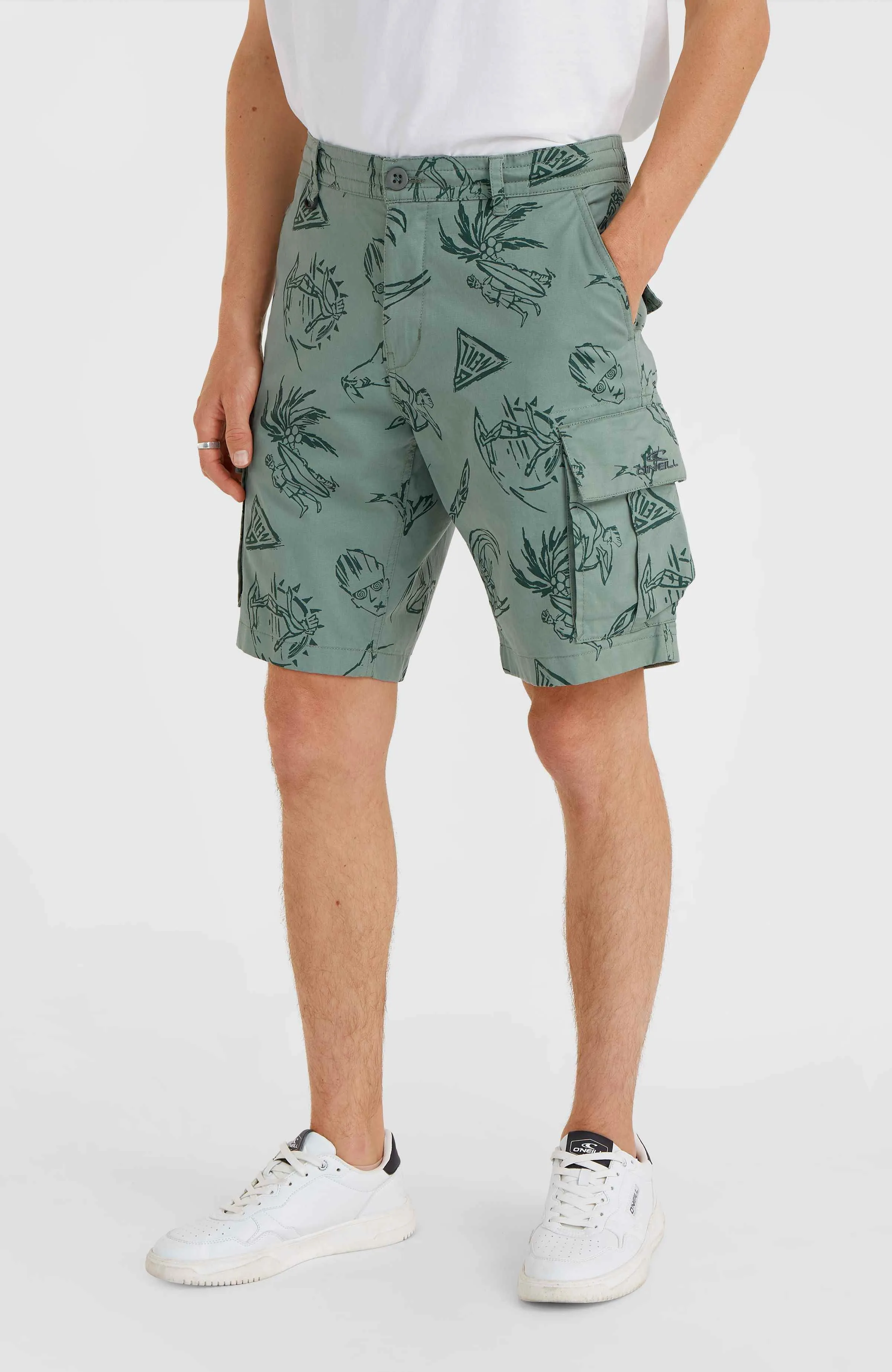 Essentials Cargo-Shorts | Green Vintage Surfer