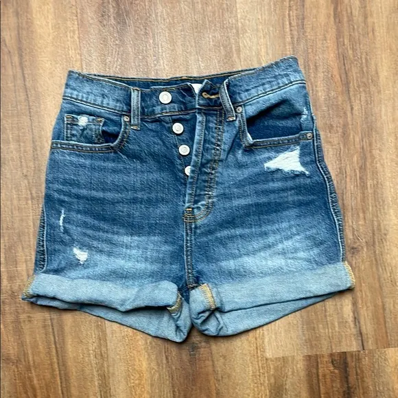 Eunina Olivia Ultra High rise Mom Shorts Denim Size XS