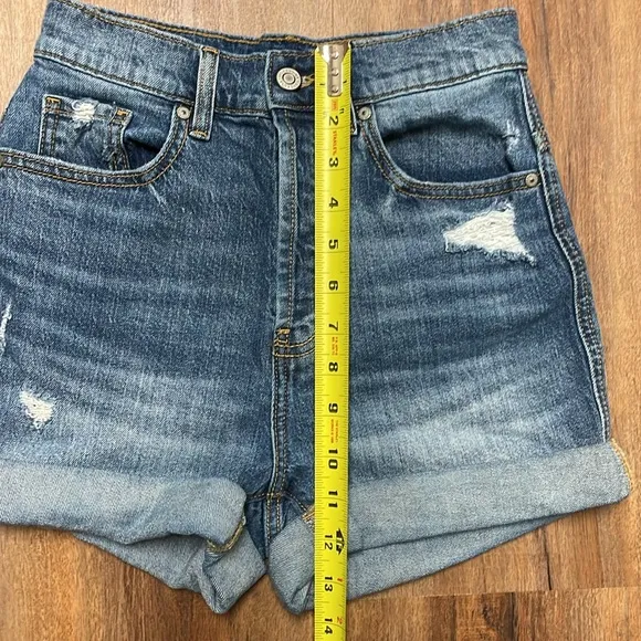 Eunina Olivia Ultra High rise Mom Shorts Denim Size XS