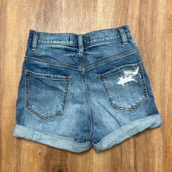 Eunina Olivia Ultra High rise Mom Shorts Denim Size XS