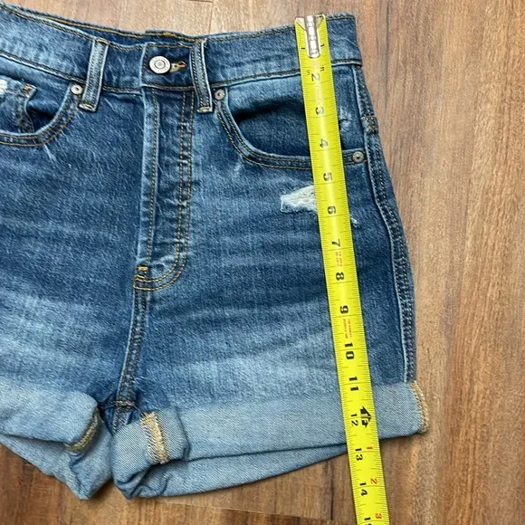 Eunina Olivia Ultra High rise Mom Shorts Denim Size XS