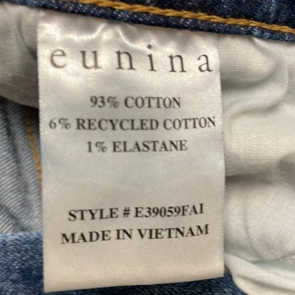 Eunina Olivia Ultra High rise Mom Shorts Denim Size XS