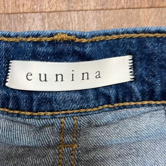 Eunina Olivia Ultra High rise Mom Shorts Denim Size XS