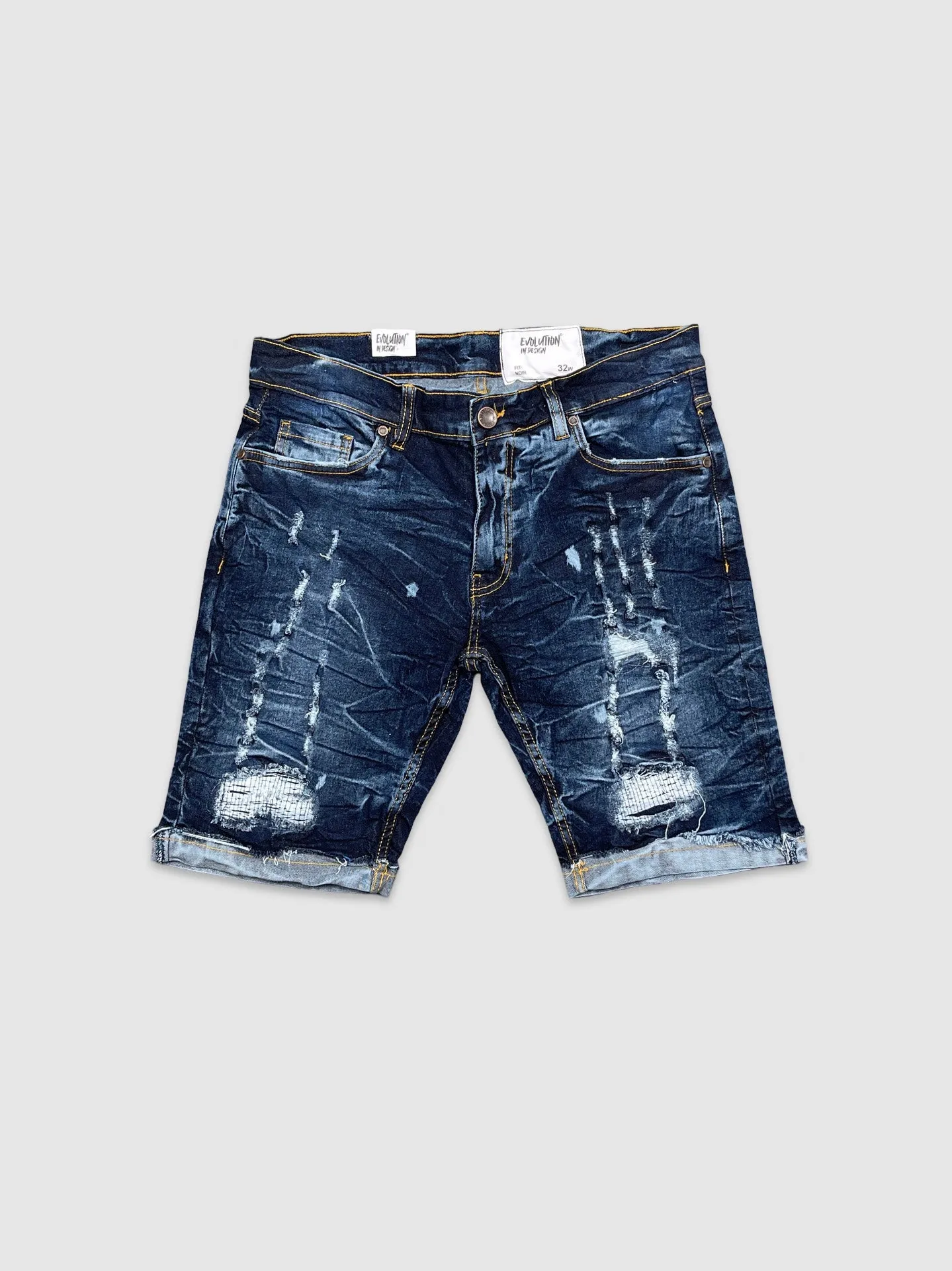 EVO-22981-Men's Unbreakable Denim Shorts