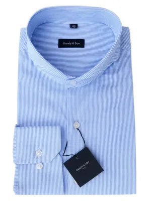 Extreme Cutaway Classic Blue Striped Shirt