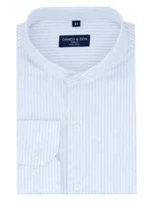 Extreme Cutaway Non-Iron Light Blue Thin Stripes Shirt