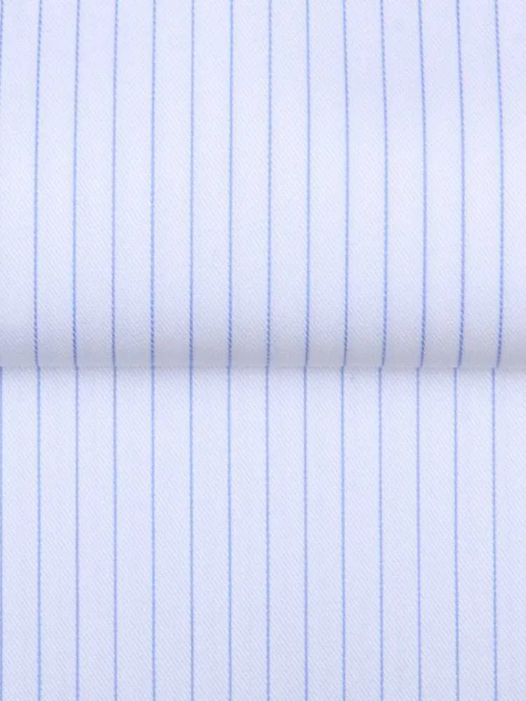 Extreme Cutaway Non-Iron Light Blue Thin Stripes Shirt