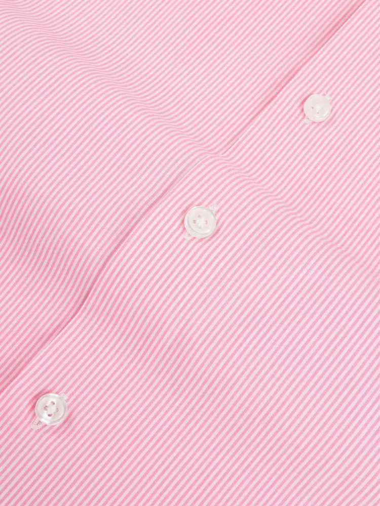 Extreme Cutaway Pink Striped Shirt