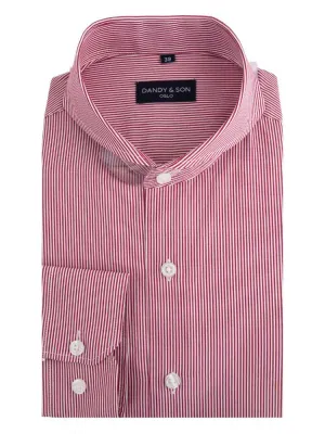 Extreme Cutaway Red Striped Shirt