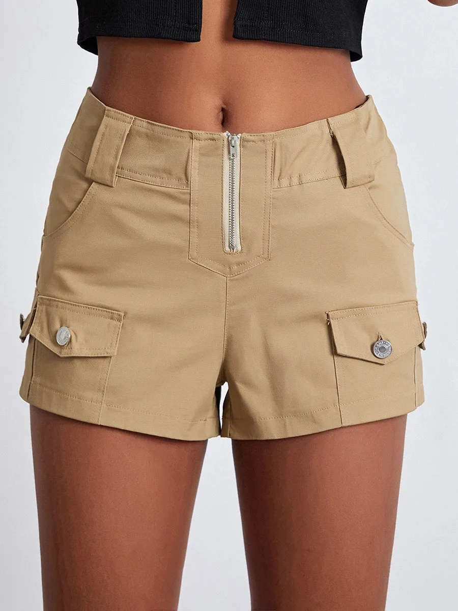Fashion Low Rise Cargo Shorts
