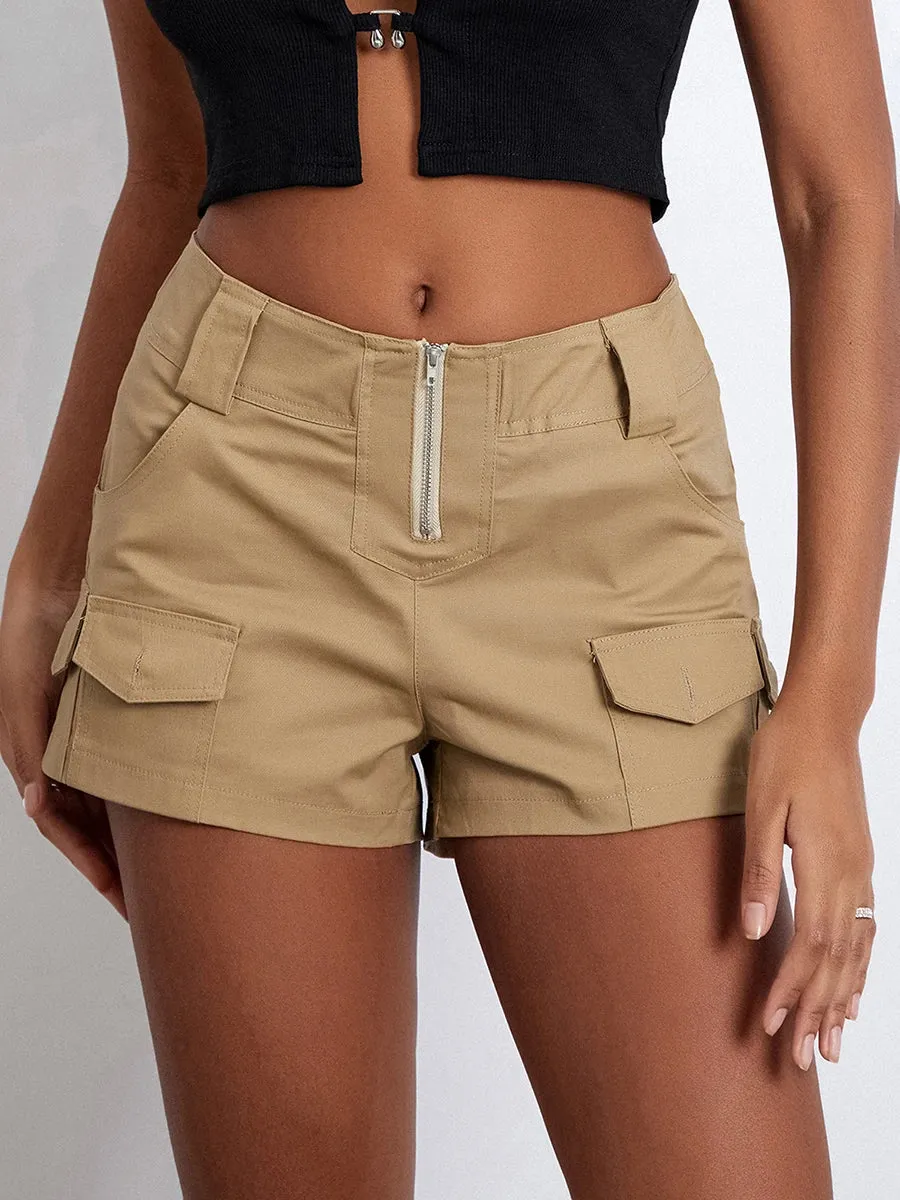 Fashion Low Rise Cargo Shorts