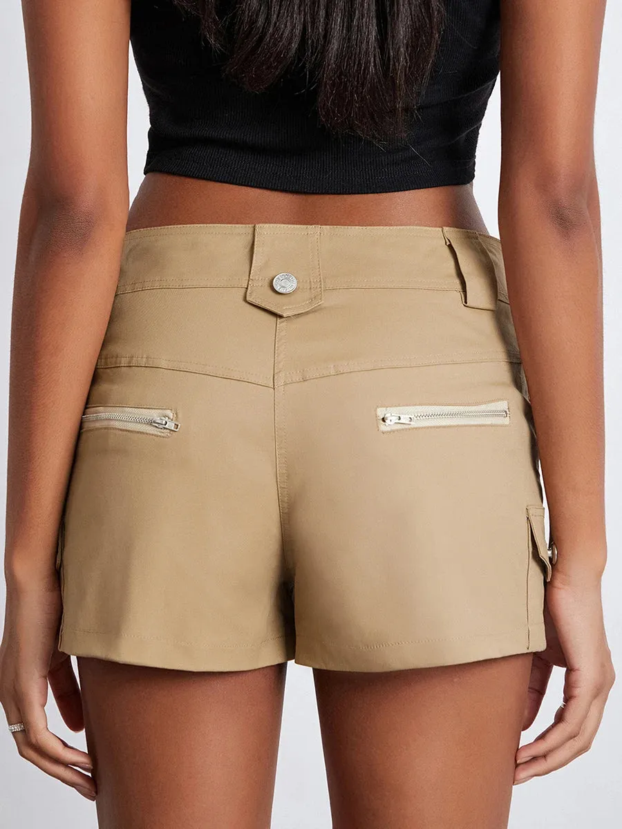 Fashion Low Rise Cargo Shorts
