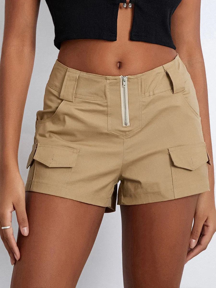 Fashion Low Rise Cargo Shorts