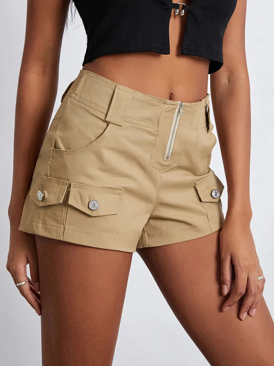 Fashion Low Rise Cargo Shorts