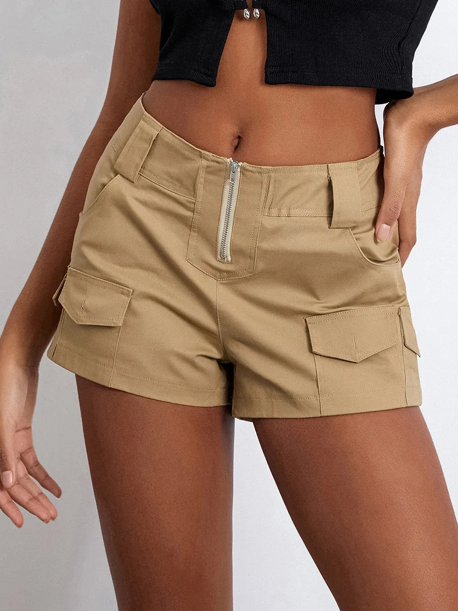 Fashion Low Rise Cargo Shorts
