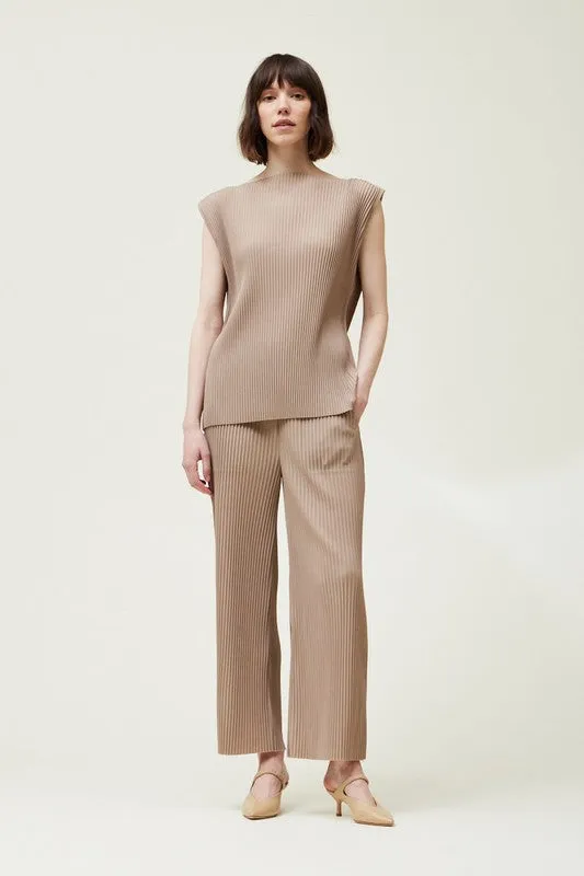 Fawn Pleated Top