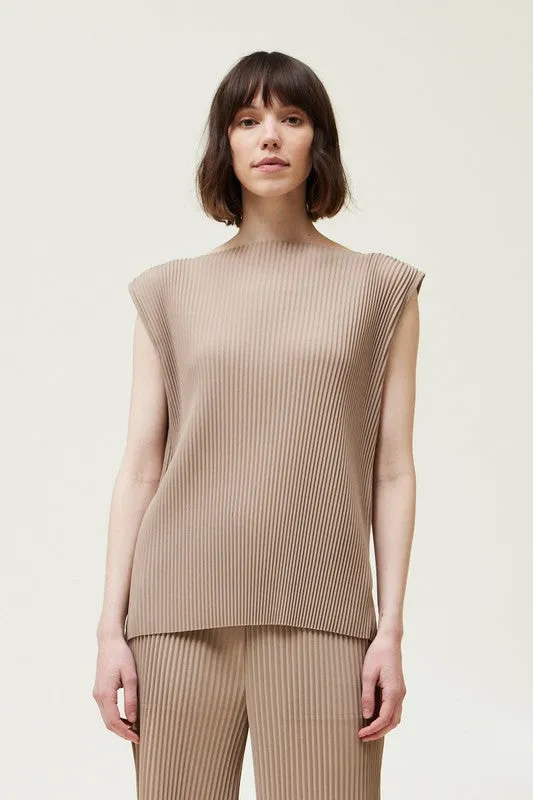 Fawn Pleated Top