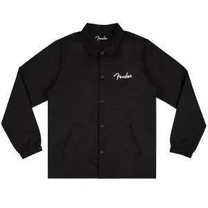 Fender Spaghetti Logo Coaches Black Jacket in Small
