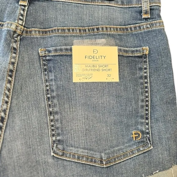 Fidelity Denim Malibu Shorts Size 32