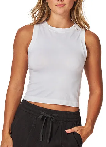 FLAT SEAMLESS CREW-NECK CROP TOP(NINA01) <Bundle>