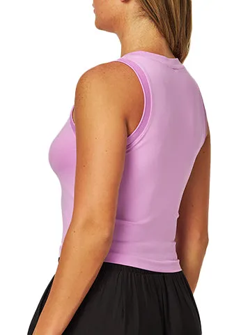 FLAT SEAMLESS CREW-NECK CROP TOP(NINA01) <Bundle>