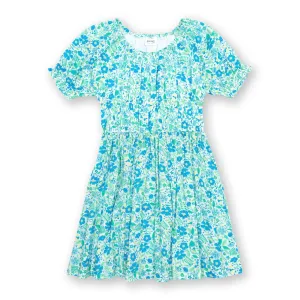 Floralia Short Sleeve Twirly Dress