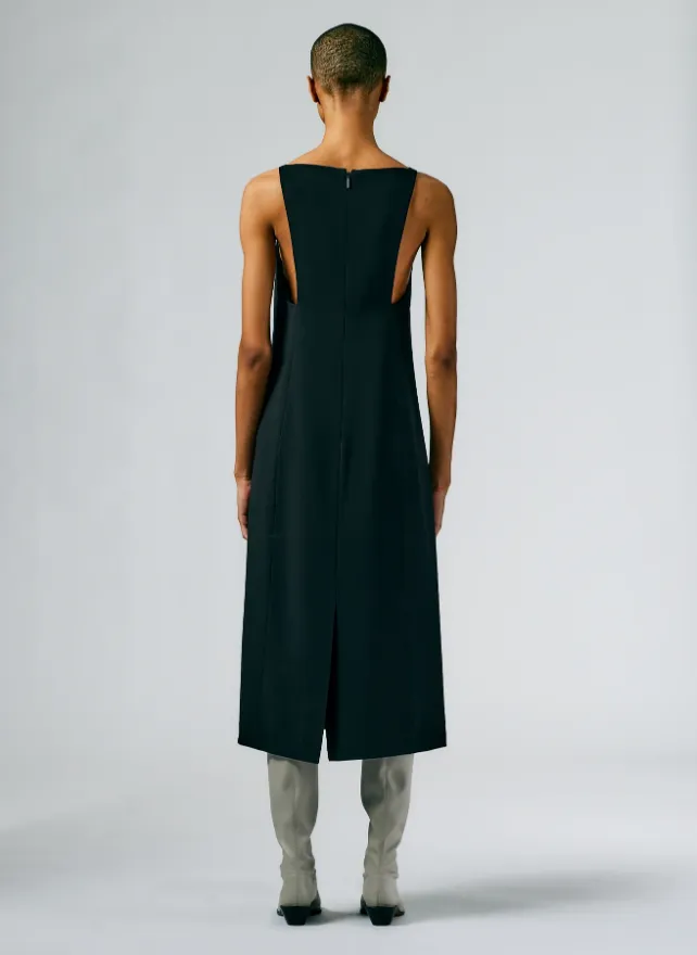 Fluid Drape Squiggly Dress