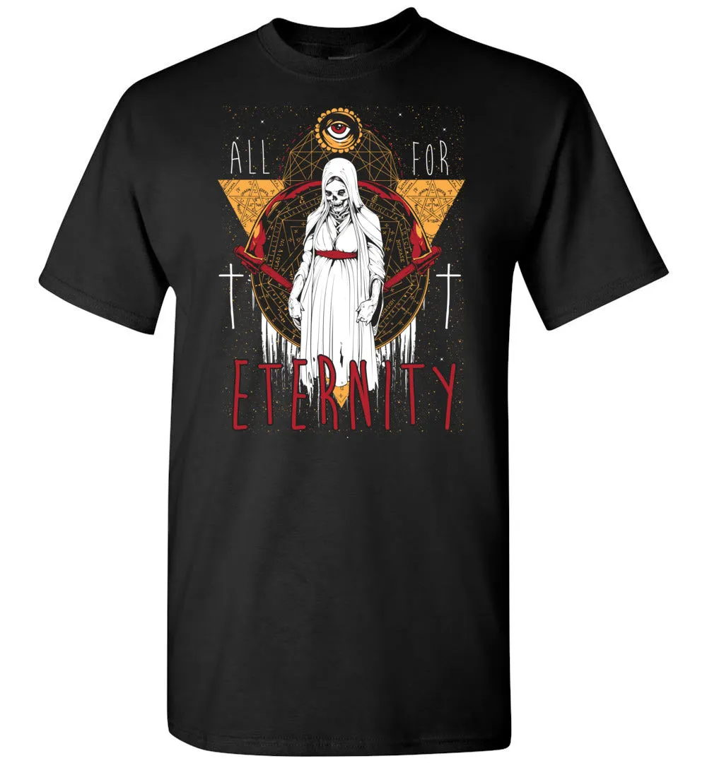 For All Eternity Tshirt - Vintage Death Skull Pop Culture Tee