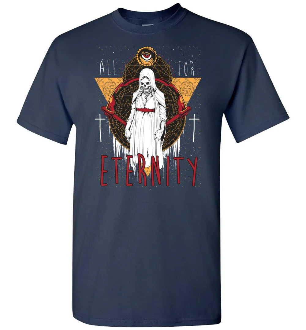 For All Eternity Tshirt - Vintage Death Skull Pop Culture Tee