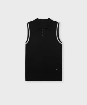 FORDI Collar Sleeveless Knit - Black