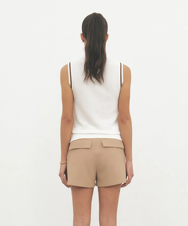 FORDI Collar Sleeveless Knit - Ivory
