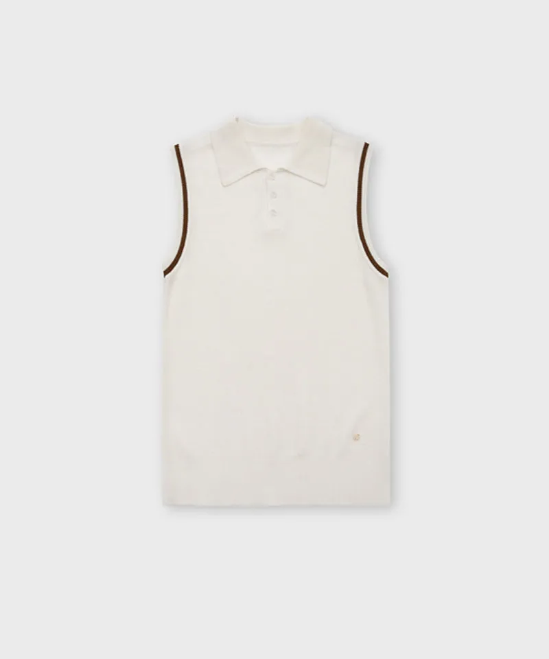 FORDI Collar Sleeveless Knit - Ivory
