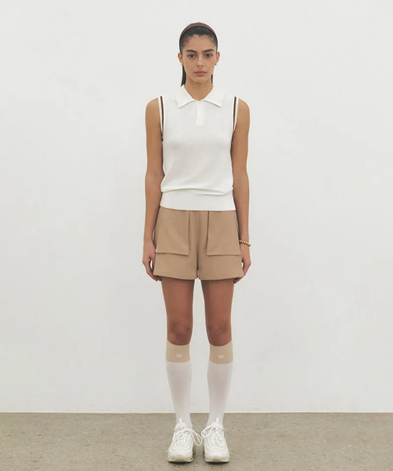 FORDI Collar Sleeveless Knit - Ivory