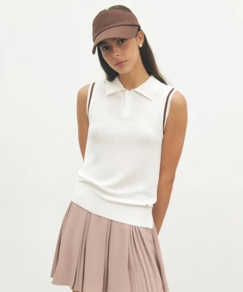 FORDI Collar Sleeveless Knit - Ivory