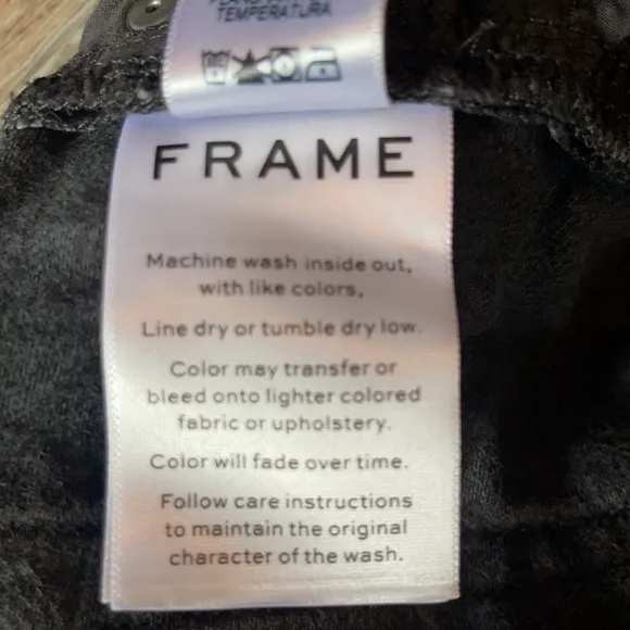 Frame Denim Le Brigette Black Shorts Size 30