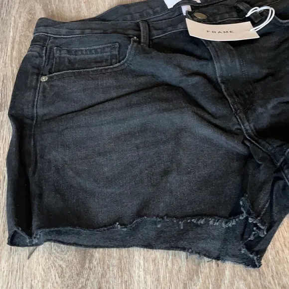 Frame Denim Le Brigette Black Shorts Size 30