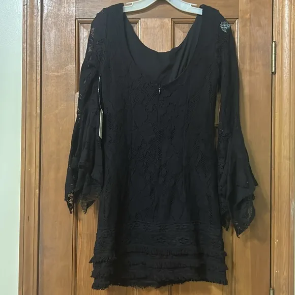 Free People Shell Game Embellished Shift Mini Dress