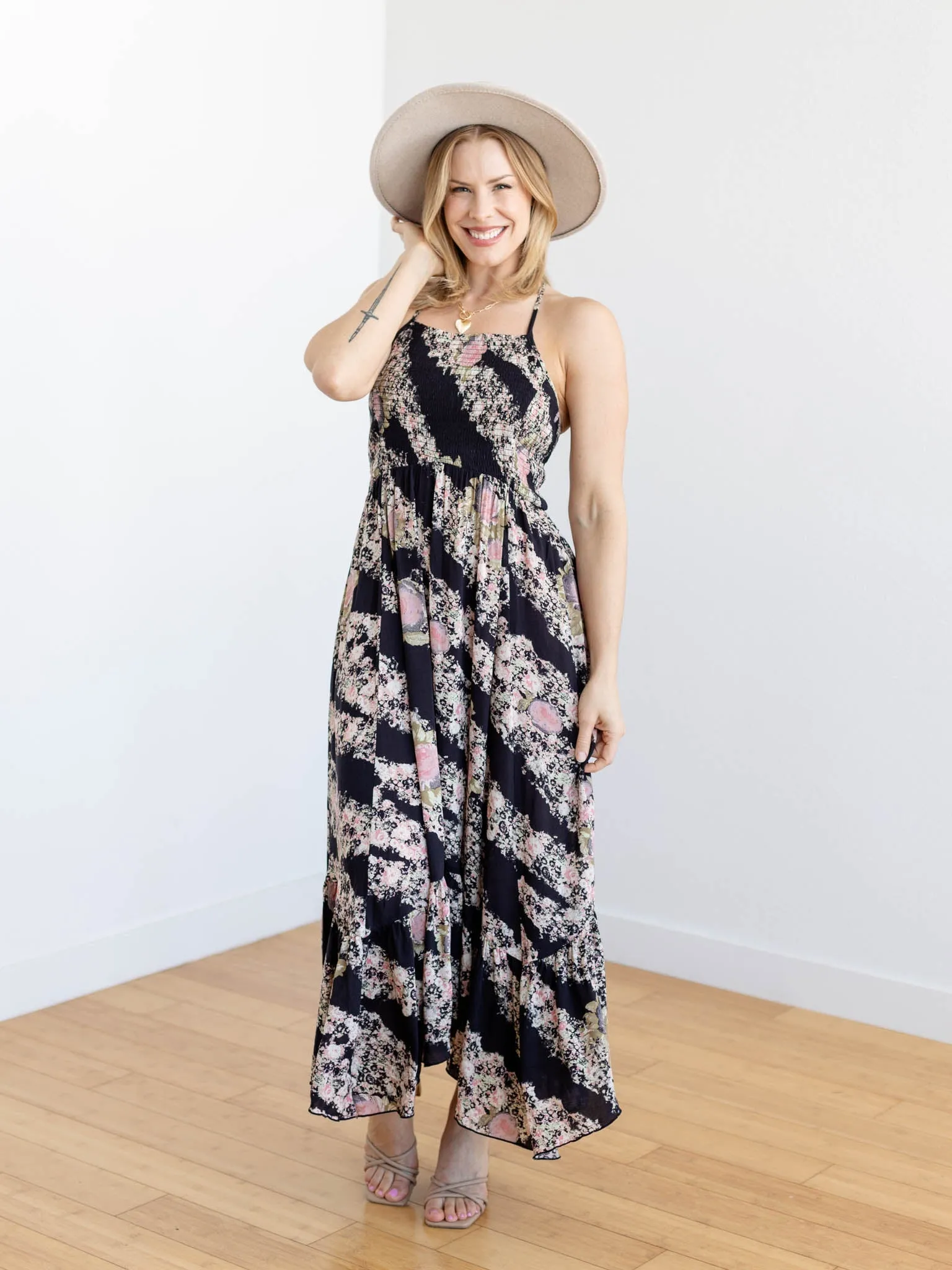 Free People The Heat Wave Printed Maxi Dress