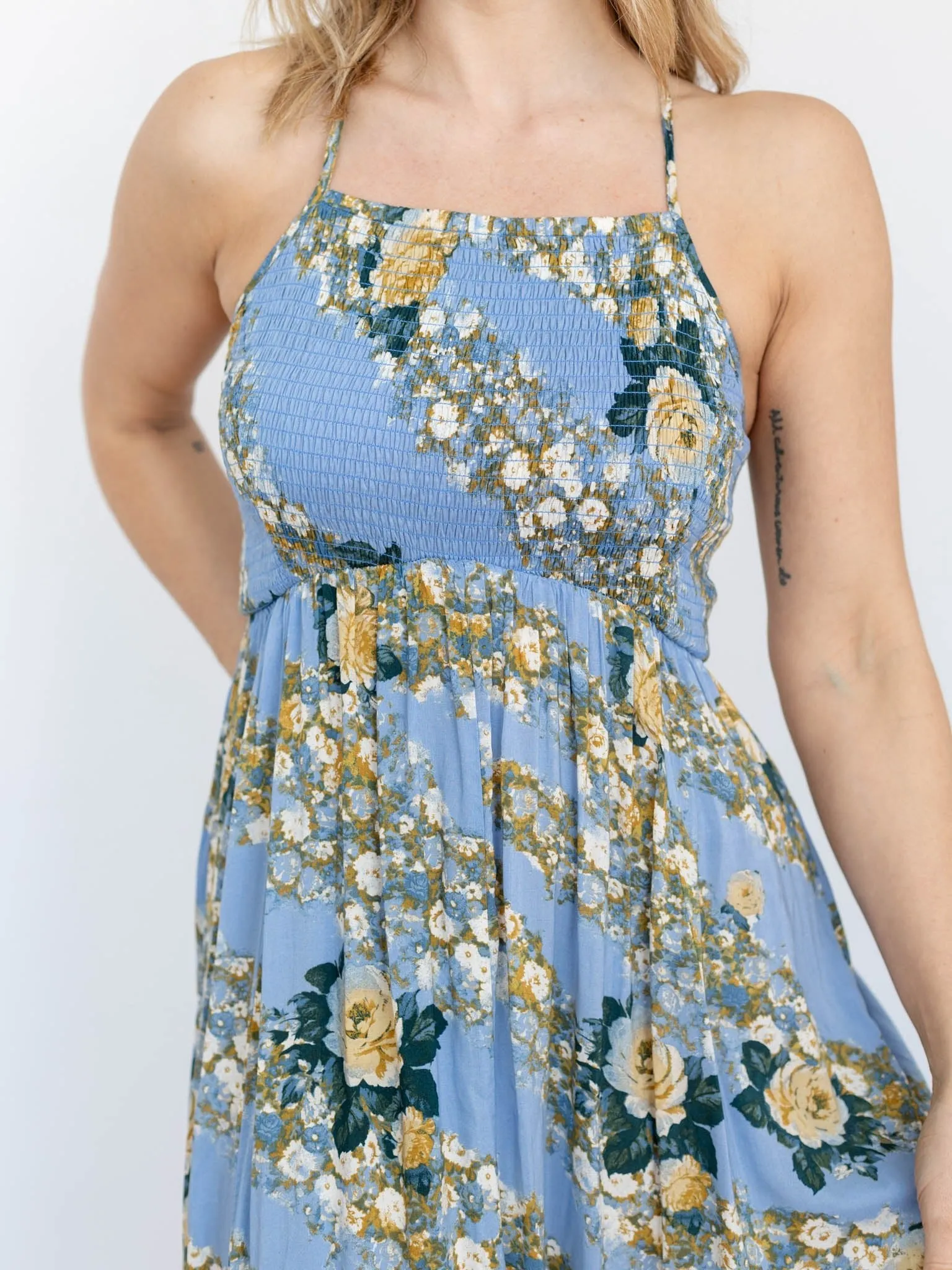 Free People The Heat Wave Printed Maxi Dress