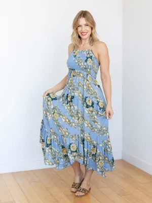 Free People The Heat Wave Printed Maxi Dress