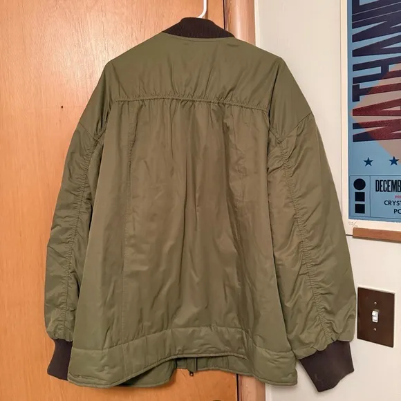 FREE PEOPLE We the Free Becca Oversized Bomber Jacket, size L, NWOT