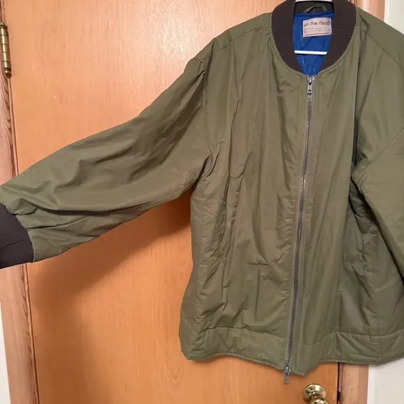 FREE PEOPLE We the Free Becca Oversized Bomber Jacket, size L, NWOT
